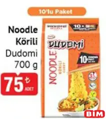 DUDOMİ NOODLE KÖRİLİ 700 G 10'LU PAKET